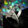Giwotu Womens Mens Ring Mystical Mermaid Ring Vintage Antique Silver Whale Tail Midi Finger Knuckle Rings for Women Jewelry 3903