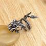 Ailiessy Punk Dragon Open Rings Vintage Chinese Dragon Index Finger Rings Adjustable for Women Men Domineering Zodiac Rings Jewelry