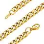 GOLDCHIC JEWELRY Classic Men Chunky Miami Cuban/Figaro Chain in 316l Stainless Steel/18K Gold Plated/Black Plated, 3MM/6MM/9MM/10MM/12MM/14MM Width, 14-30 inch Length