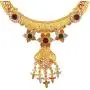 Efulgenz Indian Style Bollywood Fashion Wedding Bridal Choker Collar Necklace Dangle Earrings Jewelry Set
