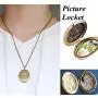 Bronze Locket Necklace Open DIY Antique Oval Flower Carved Charm Pendant Picture Locket Necklace Bronze Locket Necklace Open DIY Antique Oval Flower Carved Charm Pendant Picture Locket Necklace
