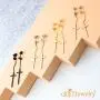 555Jewelry Womens Stainless Steel Hanging Cross Long Dangling Earrings