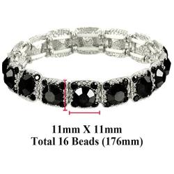 Falari Crystal Stretch Bracelet Wedding Bracelet Gift Box Included
