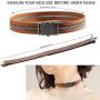 FORCEHOLD Genuine Leather Chokers Necklaces Zipper Design Bracelet Necklace Collar Dual Use
