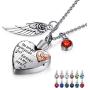 tiitc Heart Necklace Urn Necklaces for Ashes, Keepsake Cremation Jewelry for Ashes, Necklaces for Men and Women Memorial Necklace Ashes Holder