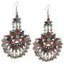 Bollywood Traditional Indian Jewelry Oxidized Silver Afghani Tribal Chandbali Earrings for Women/Girls Bollywood Traditional Indian Jewelry Oxidized Silver Afghani Tribal Chandbali Earrings for Women/Girls