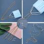 ZWGYS Mask Holder Face Mask Lanyard Eyeglass Chains for Women Eyeglass Holder Strap Eyeglass Lanyard with Clips Paperclip Chain Lanyard Pearl Shell Lanyard Lanyard for Kids Women 2 Pcs