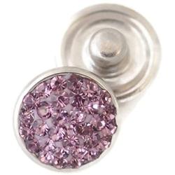 Mini Petite Snap Jewelry Orchid Purple Rhinestone Crystals Stud fits 12mm Petite Ginger Charm My Prime Gifts