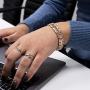 IONICO Rose - Gold Magnetic Therapy Bracelet for Women | Reliefs Arthritis, Carpal Tunnel, migraine, Pain, Blood Pressure | Strong Alternative Medicine Health Energy with Unique Healing Power