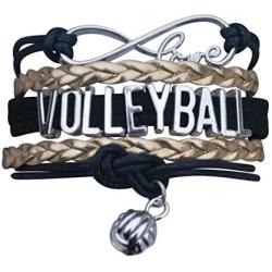 Infinity Collection Volleyball Bracelet- Girls Volleyball Jewelry (5 Colors) Perfect Volleyball Gifts for Players