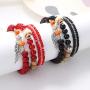 YADOCA 6 Sets Bohemian Stackable Bead Bracelets for Women Boho Stretch Multilayered Bracelet Set with Charms Colorful Jewelry Set