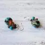 NOVICA Multi-Gem Jasper .925 Sterling Silver Beaded Earrings Exotic Cluster NOVICA Multi-Gem Jasper .925 Sterling Silver Beaded Earrings Exotic Cluster