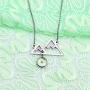 Mustard Seed Mountain Necklace Faith as Small as A Mustard Seed can Move Mountains Necklace