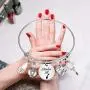 BLEOUK Nail Tech Gift Nail Artist Gift Beautician Gift Nail Tech Charm Bracelet Manicurist Gift Cosmetologist Gift Nailed It Gift