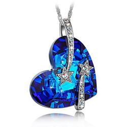 LADY COLOUR Gifts for Women, Necklaces for Women Venus Heart Made with Crystals, Birthday Gifts for Women, Hypoallergenic Jewelry Gift Box Packing, 16.0''+2.0''
