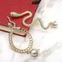 Fashion Cobra Dangle Earrings Vintage Personalized Animal Snake Stud Earrings Gothic Wave Snake Drop Earring Jewelry for Women Girls Gifts
