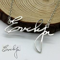 Personalized Handwriting Necklace Handwriting Jewelry, Custom Signature Necklace - Your Actual Handwriting - 925 Sterling Silver