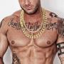 Mens 18K Gold Plated 5MM 12MM/14MM CZ Fully Iced Out Cuban Miami Chain Necklace Set