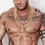 Mens 12MM 14MM 20MM Chains 18K Gold Plated CZ Fully Iced-Out Miami Cuban Link Necklace