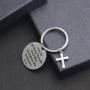 TOGON Christian Keychain I Can Do All Things Through Christ Who Strengthens Me Religious Keychain Scripture Jewelry Inspirational Gift for Her
