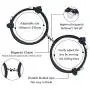 BUREI Magnetic Couples Bracelets Mutual Attraction His and Hers Matching Couple Relationship Bracelet Set Gift BUREI Magnetic Couples Bracelets Mutual Attraction His and Hers Matching Couple Relationship Bracelet Set Gift