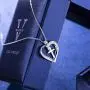 Van Chloe Heart Cross Necklace for Women 925 Sterling Silver Necklace Cubic Zirconia Diamond Pendant White Gold Plated Valentines Day Mothers Day Jewelry Gift for Women Girls Van Chloe Heart Cross Necklace for Women 925 Sterling Silver Necklace Cubic Zirconia Diamond Pendant White Gold Plated Valentines Day Mothers Day Jewelry Gift for Women Girls