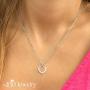 555Jewelry Womens Stainless Steel Small Heart Love Romantic Pendant Necklace
