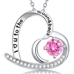 Sterling Silver Blue Sapphire Peridot Necklace Forever Love Infinity Citrine Pink Tourmaline Jewelry