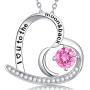 Sterling Silver Blue Sapphire Peridot Necklace Forever Love Infinity Citrine Pink Tourmaline Jewelry
