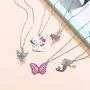 SYNLIN 6 Pcs Cute Necklaces for Teen Girls - Adorable Pastel Crystal Necklace for Little Girls - Unicorn Gifts for Girls - Fairy Gifts for Teens - Dainty Necklace Birthday Gift Pack