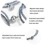 ULATREE Magnetic Couples Bracelets Custom Bracelets Rope Braided Matching Bracelets for Couples Custom Name Magnetic Bracelets for Couples Gift for His and Her Bracelets