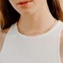 Layered Necklaces for Women, Handmade 14K Gold Plated Dainty Herringbone Pearl Paperclip Chain Choker Necklace Bar Evil Eye Lock Butterfly Cross Pendant Gold Chain Layering Choker Necklaces for Women