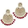Aheli Exquisite Design Faux Kundan Beaded Earrings Maang Tikka Set Ethnic Indian Jewelry for Women Aheli Exquisite Design Faux Kundan Beaded Earrings Maang Tikka Set Ethnic Indian Jewelry for Women