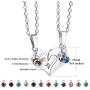 INBLUE Heart Matching Puzzle Necklaces for Couples Men Women Boyfriend Girlfriend Lover Birthstone Pendant Stainless Steel CZ Relationship Gifts Anniversary Valentines Day Jewelry INBLUE Heart Matching Puzzle Necklaces for Couples Men Women Boyfriend Girlfriend Lover Birthstone Pendant Stainless Steel CZ Relationship Gifts Anniversary Valentines Day Jewelry