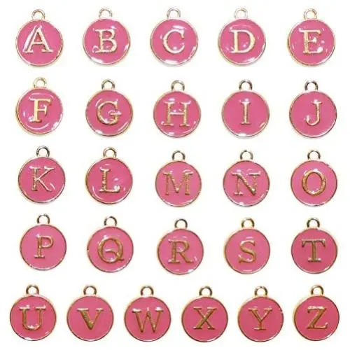 Nairua Double Sided Alphabet Pendants for DIY Necklaces Bracelets Earrings Jewelry Accessories Alloy Alphabet A-Z Enamel Letter Charms Nairua Double Sided Alphabet Pendants for DIY Necklaces Bracelets Earrings Jewelry Accessories Alloy Alphabet A-Z Enamel Letter Charms