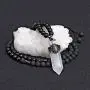 Top Plaza Natural Stone Healing Crystal Hexagonal Pointed Gemstone Pendant Necklace Crescent Moon Jewelry Adjustable Lava Rock Beads Necklaces for Women Men Top Plaza Natural Stone Healing Crystal Hexagonal Pointed Gemstone Pendant Necklace Crescent Moon Jewelry Adjustable Lava Rock Beads Necklaces for Women Men