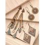 COLAXI Boho Trendy Statement Fun Drop Dangle Tassel Earrings Packs For Women Fashion,Western Colorful Bohemian Jewelry Long Big Earring Sets Gift