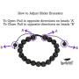 SPUNKYsoul Lotus New Beginnings Bracelet Hematite for Healing Stack Bracelet Set Collection