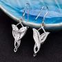 JO WISDOM Women Arwen Evenstar Earrings,925 Sterling Silver Leverback Dangle & Drop Earrings with 5A Cubic Zirconia,Elvish Jewelry for Women
