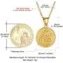 GOLDCHIC JEWELRY Personalized Zodiac Coin Necklace, Coin Pendant, Horoscope Astrology Necklace, Gold Medallion Zodiac Necklace