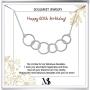 SOULMEET 60th 50th 40th 30th Birthday Gifts Necklace for Women, Sterling Silver Circle Necklace Jewelry for Her, Each Circle for A Fabulous Decades
