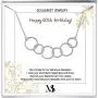 SOULMEET 60th 50th 40th 30th Birthday Gifts Necklace for Women, Sterling Silver Circle Necklace Jewelry for Her, Each Circle for A Fabulous Decades