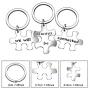 lauhonmin 3pcs Best Friends Brothers Sisters Gifts Key Chain Set Friendship Long Distance Gifts - We Will Always be Connected Keychain