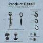 AllerPierce Earrings for Men Stainless Steel Hoop Stud Earrings 10 Pairs Mens Earring Set for Men Women Ear Jewelry Piercing