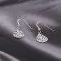 Vanbelle Sterling Silver Jewelry Pebble Inspired Teardrop Earring with Antique Finish for Women and Girls