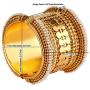 Efulgenz Fashion Jewelry Indian Bollywood Antique Gold Plated Faux Pearl Coin Style Bracelet Bangle (1 Piece) for Women…