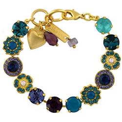 Mariana Jewelry Peacock Bracelet, Gold Plated with Crystal, Nature Collection MAR-B-4045_1 2139 YG