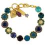 Mariana Jewelry Peacock Bracelet, Gold Plated with Crystal, Nature Collection MAR-B-4045_1 2139 YG