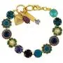 Mariana Jewelry Peacock Bracelet, Gold Plated with Crystal, Nature Collection MAR-B-4045_1 2139 YG