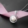 Nana Gifts Grandmother Necklace 925 Sterling Silver Single Pearl Pendant Moon Crystal CZ Cubic Zirconia Crystal Jewelry Grandma Nanna Birthday Mothers day Gift